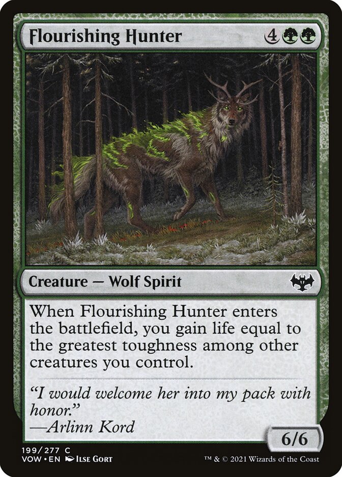 Card Scan of Flourishing Hunter | VOW