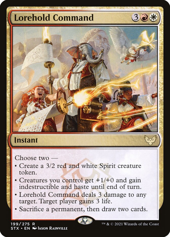 Card Scan of Lorehold Command | STX