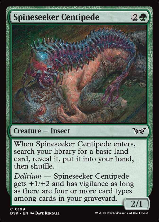 Card Scan of Spineseeker Centipede | DSK