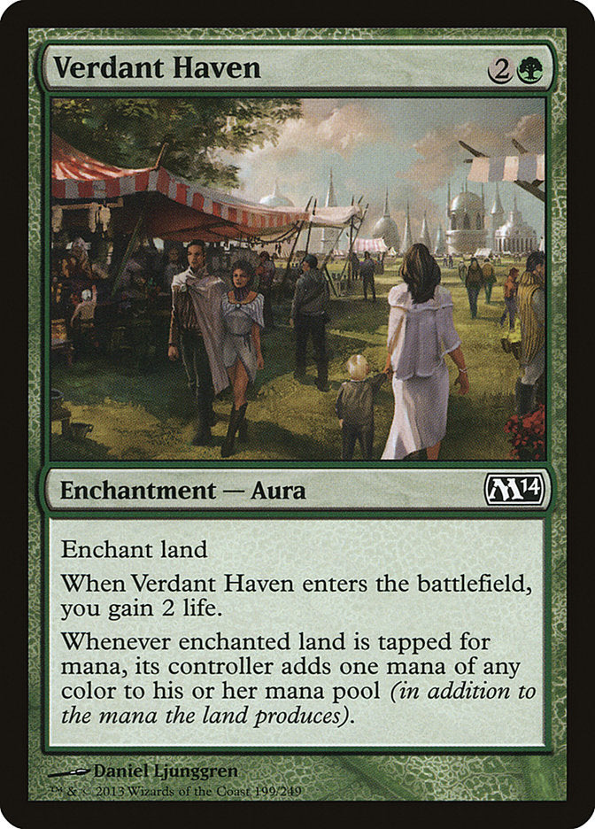 Card Scan of Verdant Haven | M14