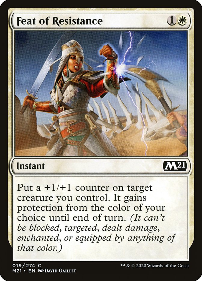 Card Scan of Feat of Resistance | M21