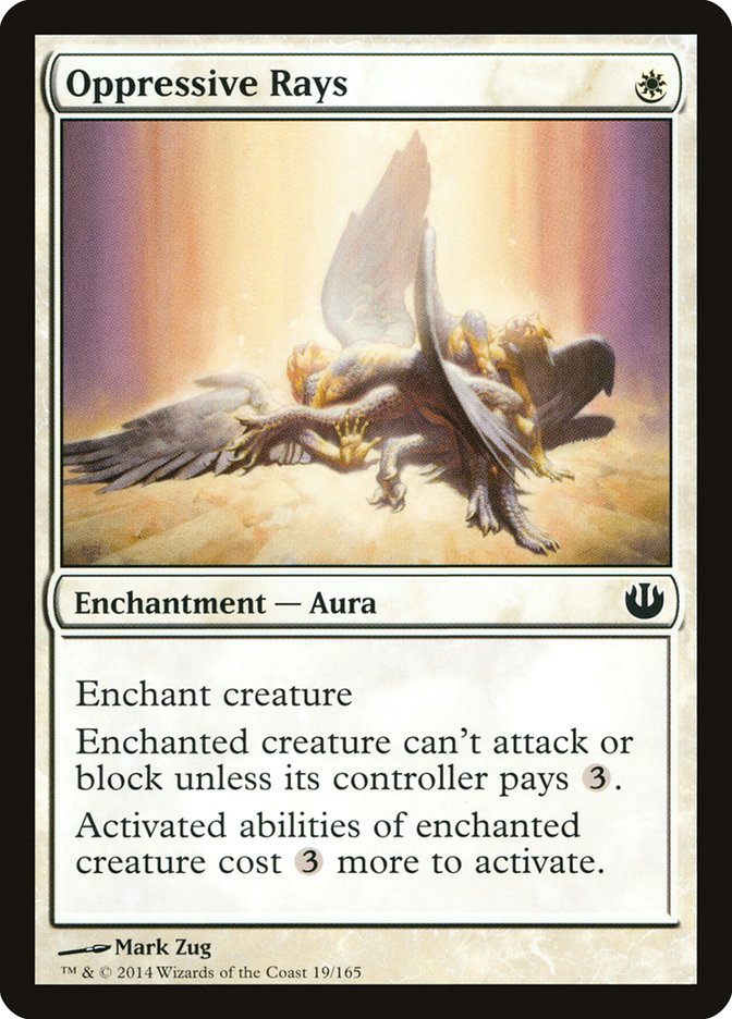 Card Scan of Oppressive Rays | JOU
