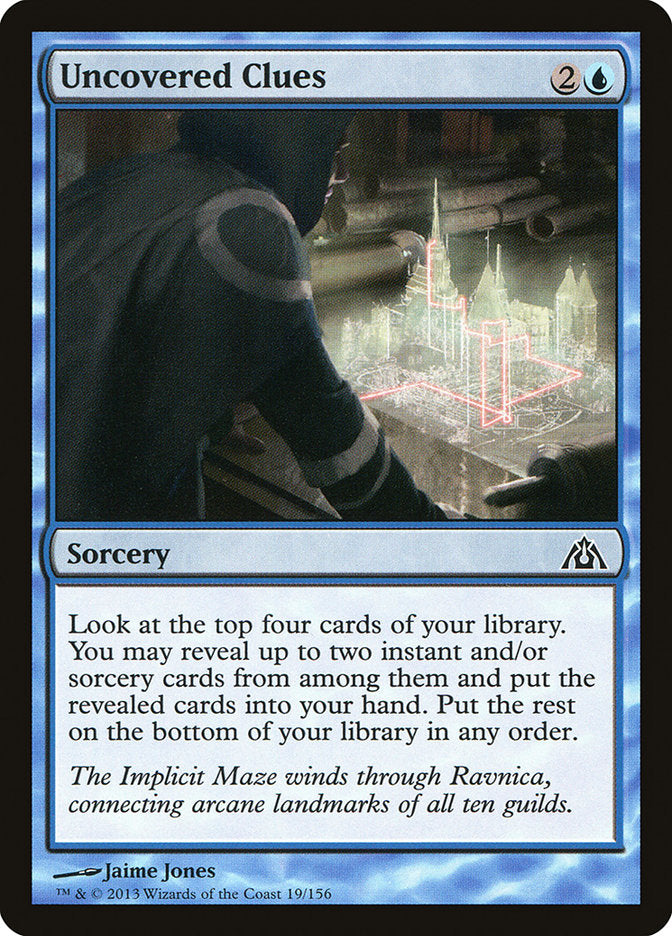 Card Scan of Uncovered Clues | DGM