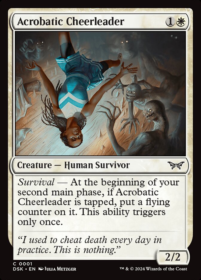 Card Scan of Acrobatic Cheerleader | DSK