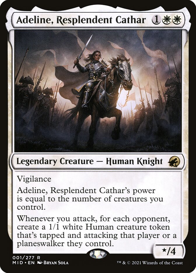 Card Scan of Adeline, Resplendent Cathar | MID