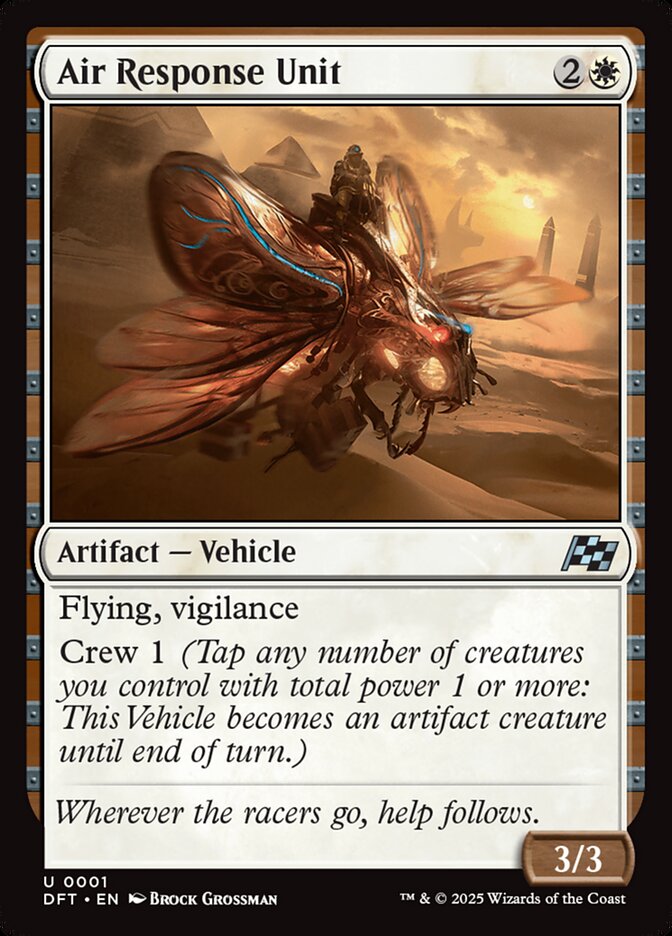 Card Scan of Air Response Unit | DFT