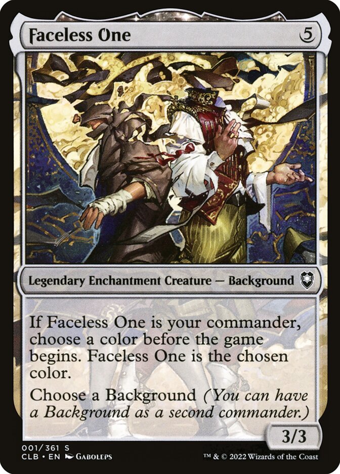 Card Scan of Faceless One | CLB