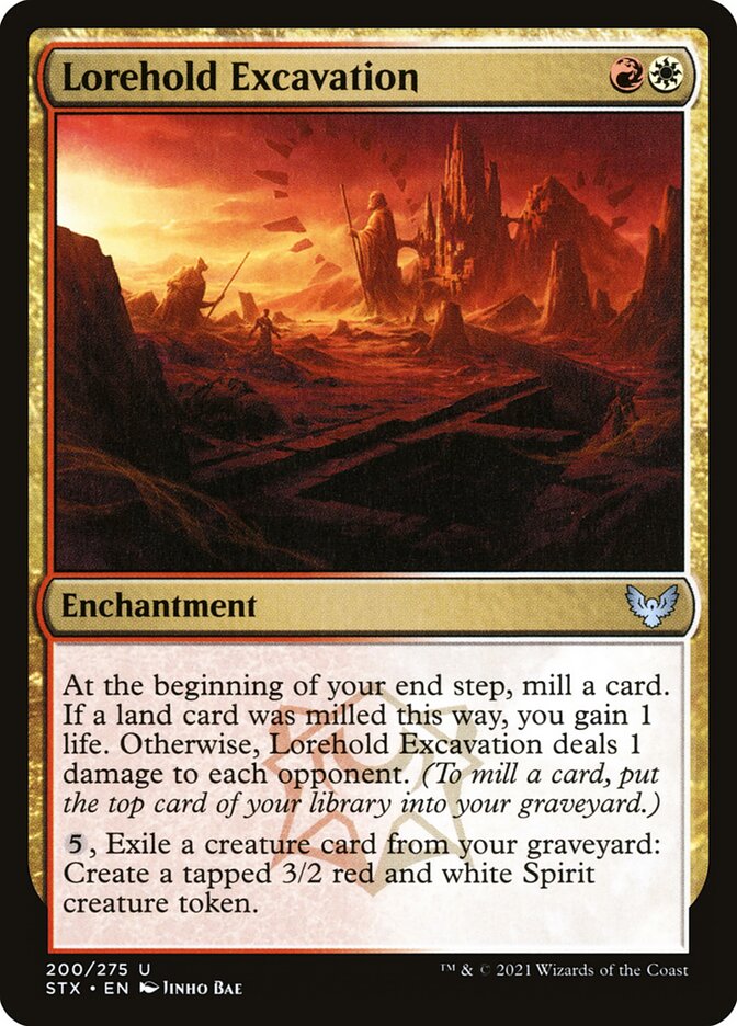 Card Scan of Lorehold Excavation | STX