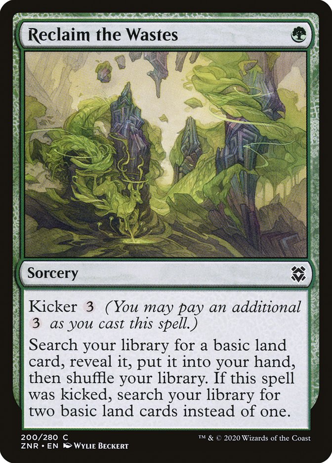 Reclaim the Wastes | ZNR