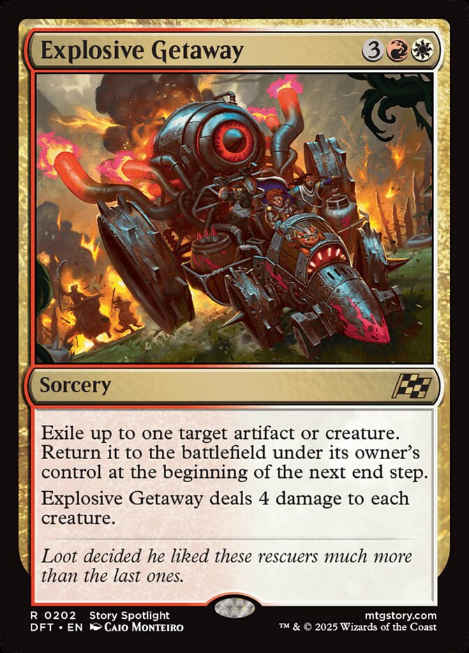 Card Scan of Explosive Getaway | DFT
