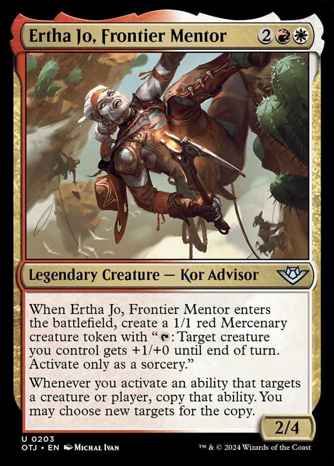 Card Scan of Ertha Jo, Frontier Mentor | OTJ