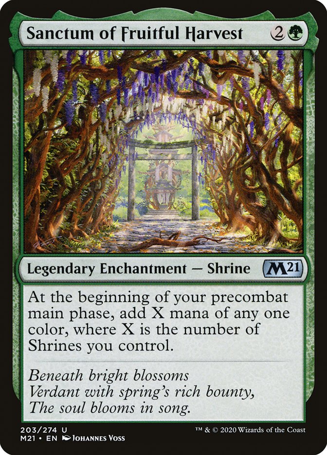 Card Scan of Sanctum of Fruitful Harvest | M21