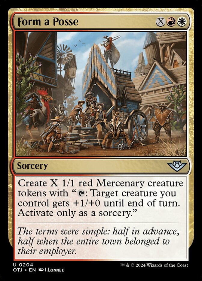 Card Scan of Form a Posse | OTJ