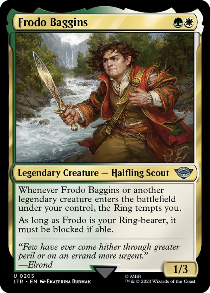 Card Scan of Frodo Baggins | LTR
