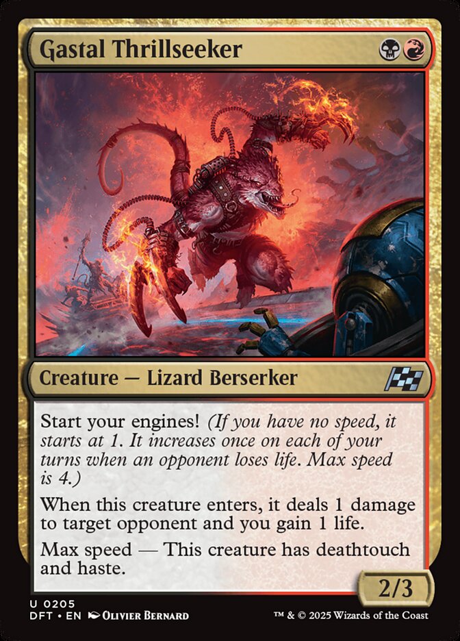 Card Scan of Gastal Thrillseeker | DFT