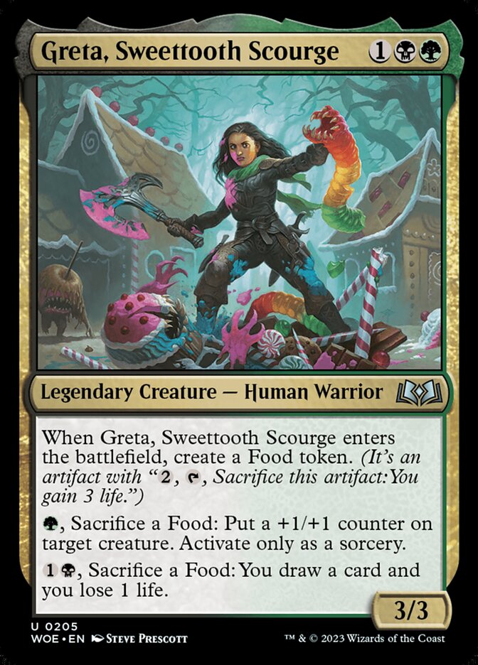 Card Scan of Greta, Sweettooth Scourge | WOE