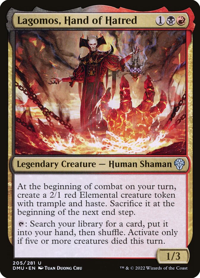 Card Scan of Lagomos, Hand of Hatred | DMU