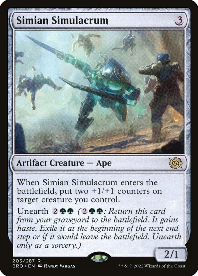 Card Scan of Simian Simulacrum | BRO