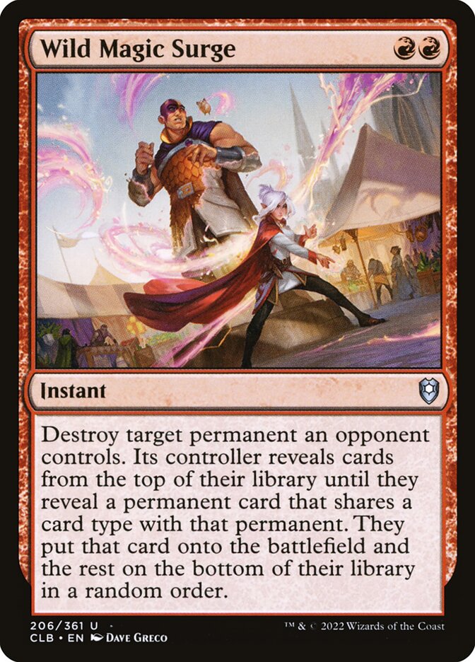 Card Scan of Wild Magic Surge | CLB