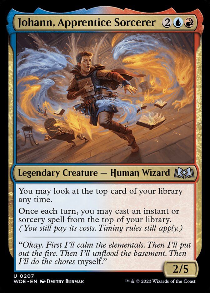Card Scan of Johann, Apprentice Sorcerer | WOE