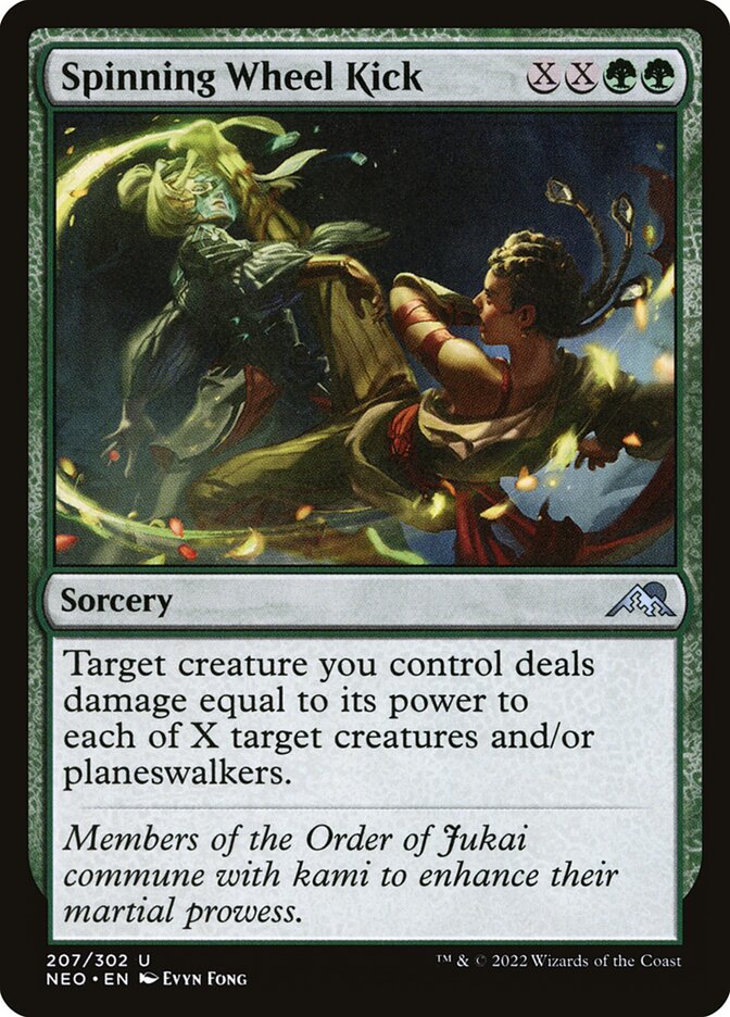 Card Scan of Spinning Wheel Kick | NEO