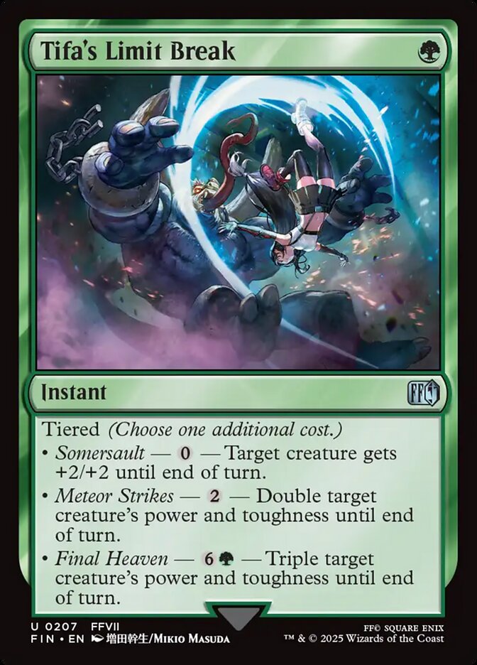 Card Scan of Tifa's Limit Break | FIN