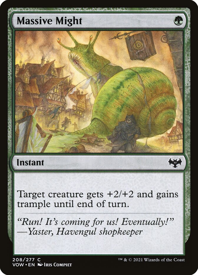 Card Scan of Massive Might | VOW