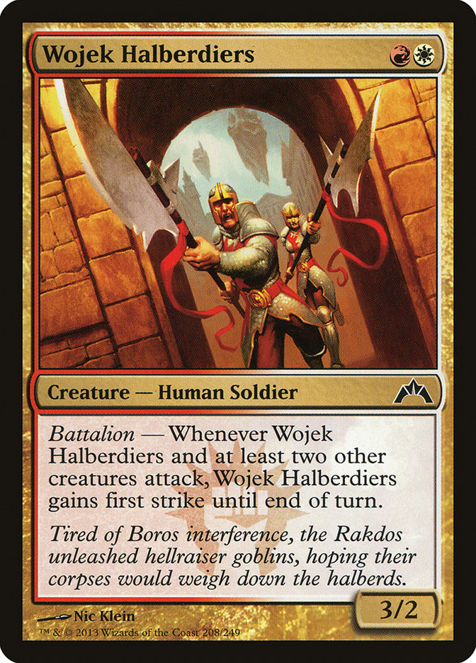 Card Scan of Wojek Halberdiers | GTC
