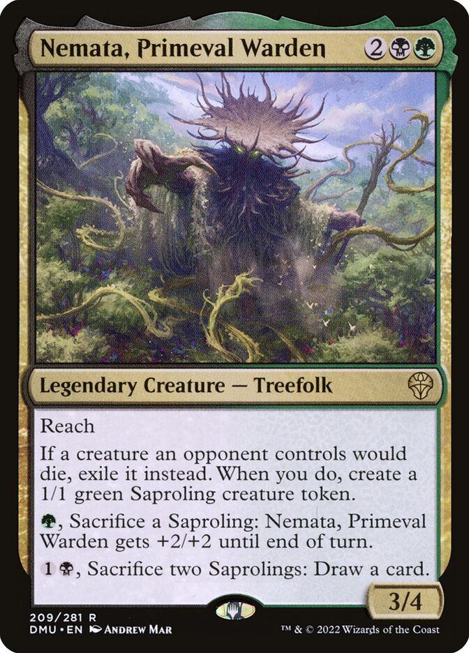 Card Scan of Nemata, Primeval Warden | DMU