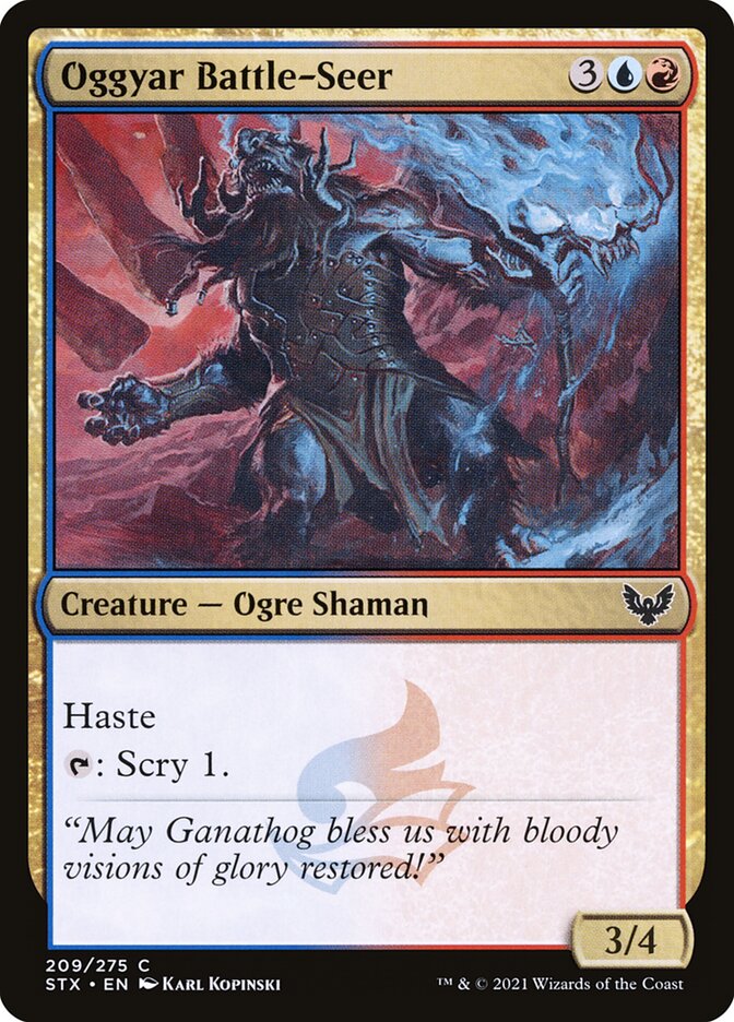Card Scan of Oggyar Battle-Seer | STX