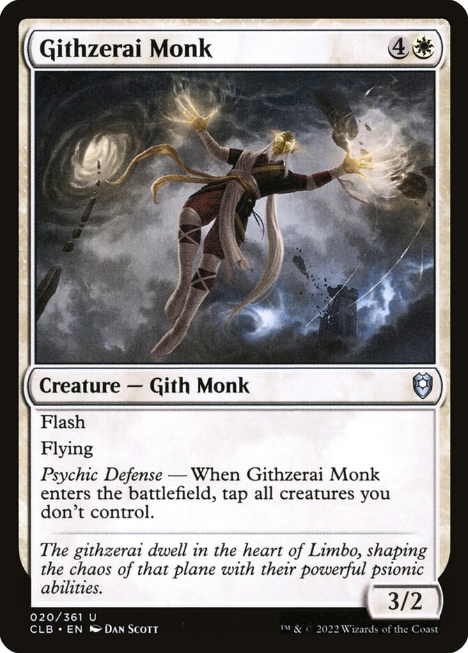 Card Scan of Githzerai Monk | CLB