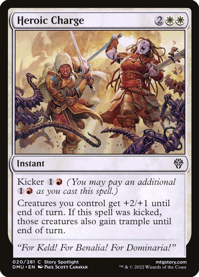 Card Scan of Heroic Charge | DMU
