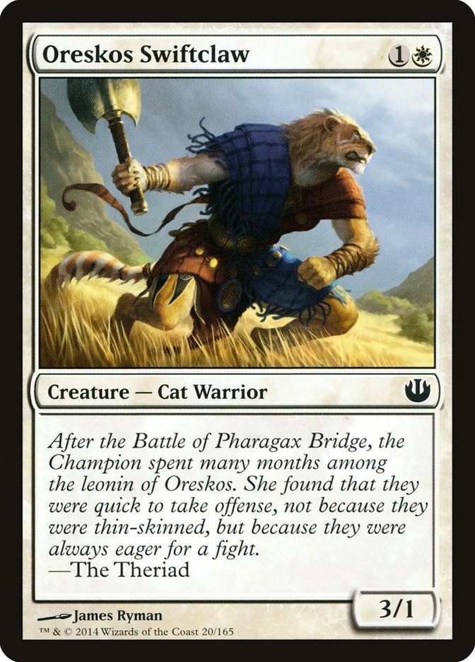 Card Scan of Oreskos Swiftclaw | JOU