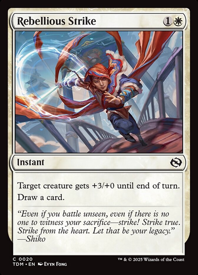 Card Scan of Rebellious Strike | TDM