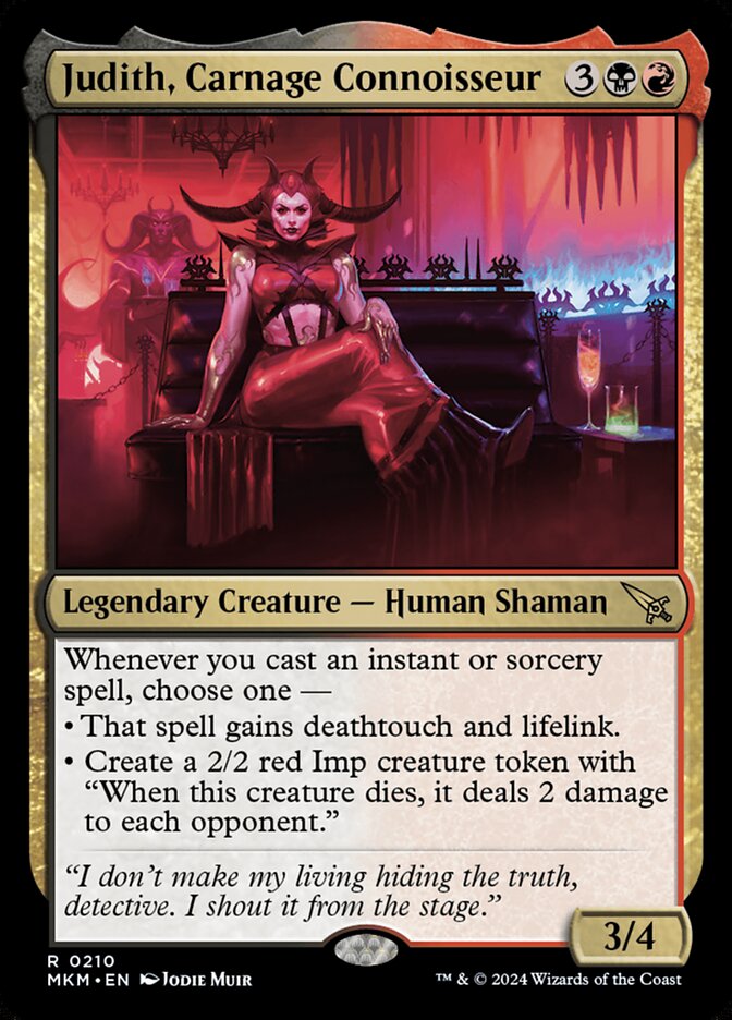 Card Scan of Judith, Carnage Connoisseur | MKM