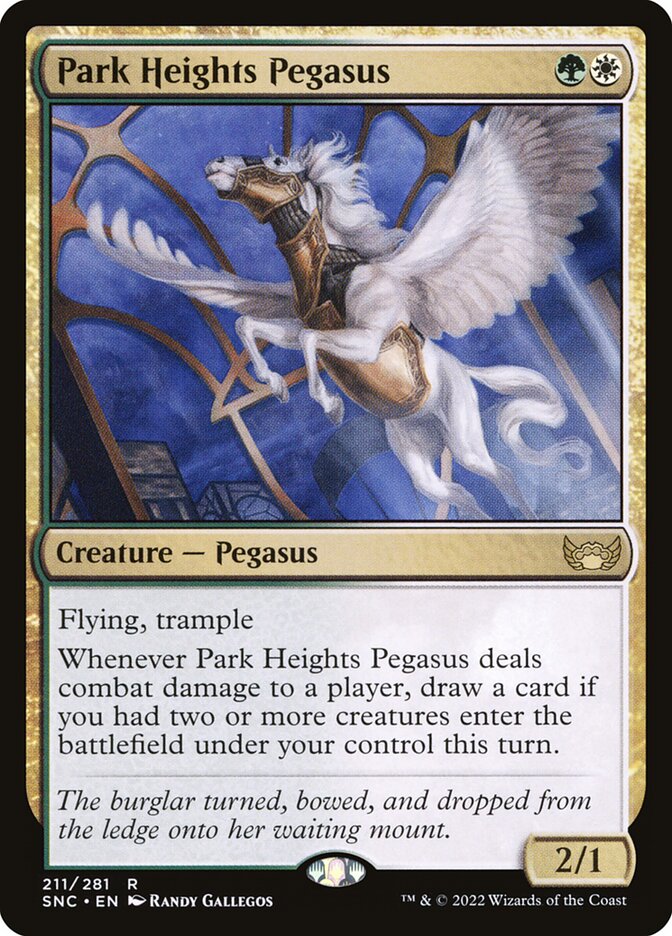 Card Scan of Park Heights Pegasus | SNC
