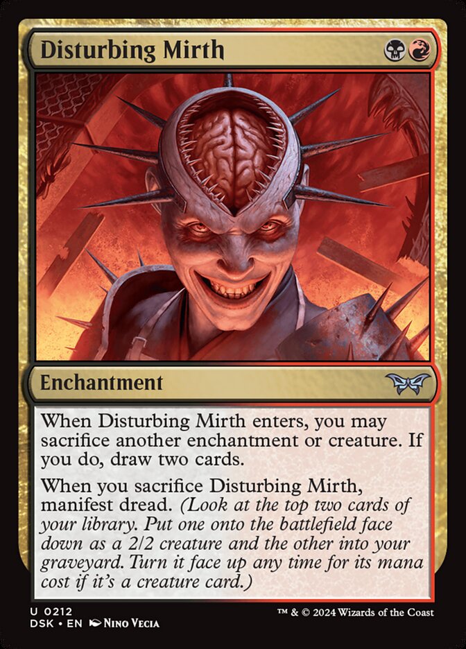 Card Scan of Disturbing Mirth | DSK