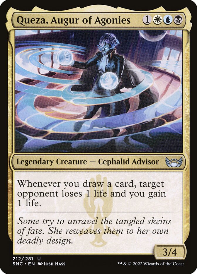 Card Scan of Queza, Augur of Agonies | SNC