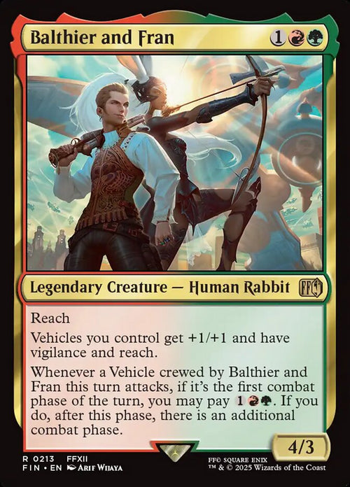Card Scan of Balthier and Fran | FIN
