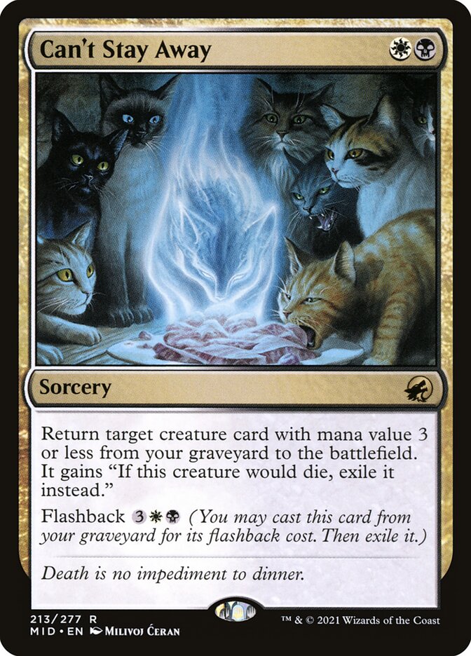 Card Scan of Can't Stay Away | MID