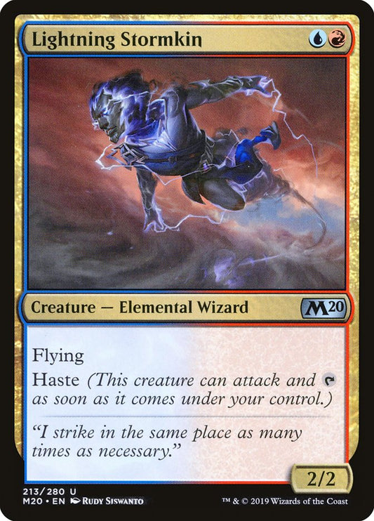 Card Scan of Lightning Stormkin | M20