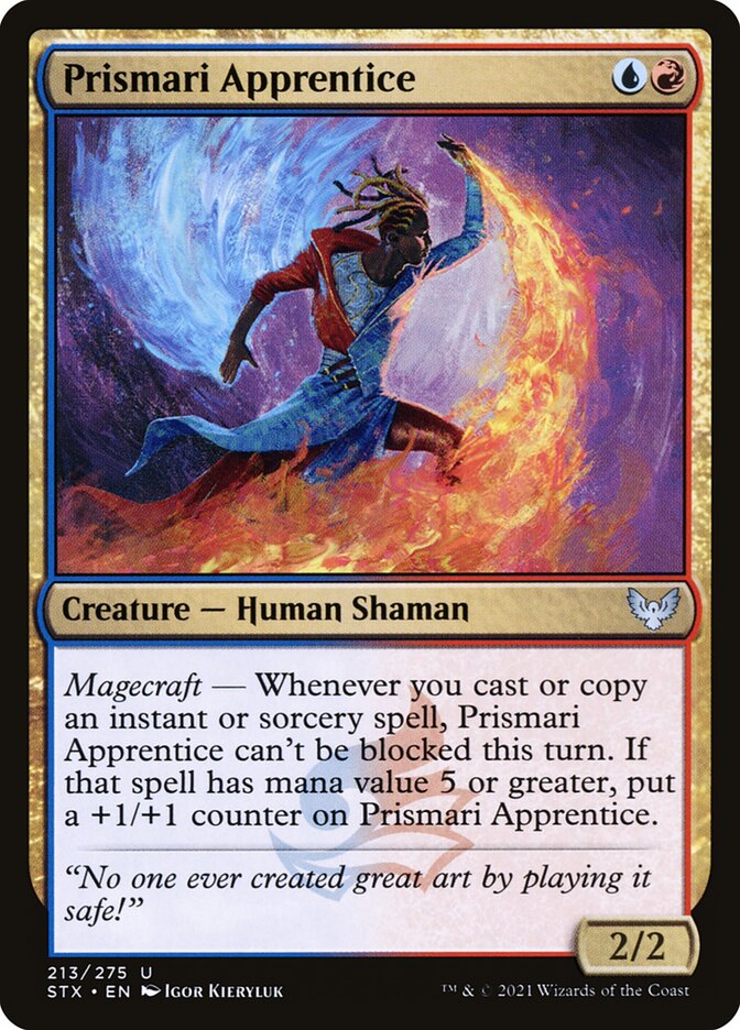 Card Scan of Prismari Apprentice | STX