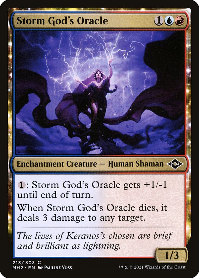 Card Scan of Storm God's Oracle | MH2