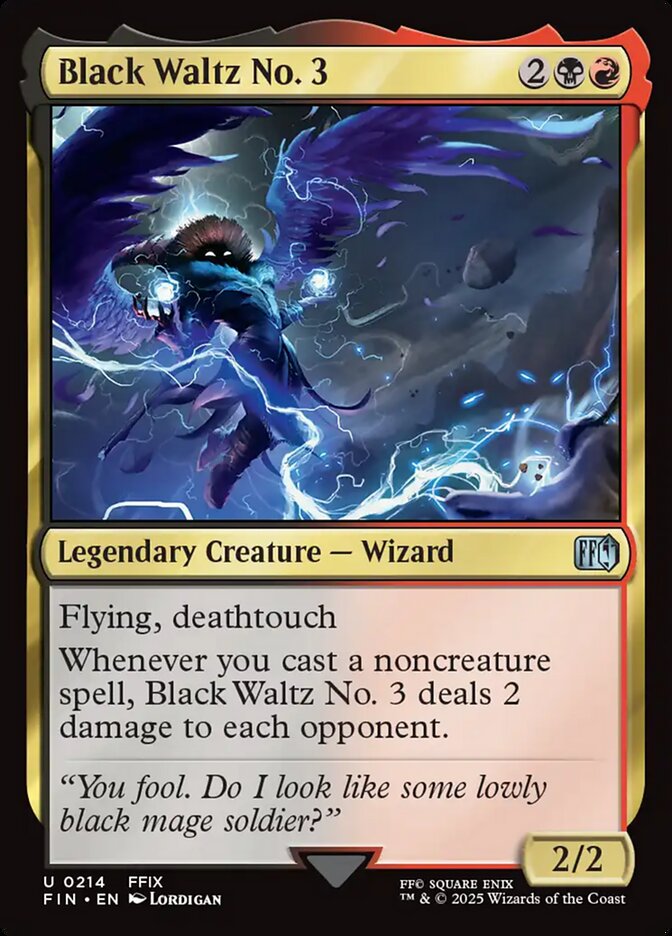 Card Scan of Black Waltz No. 3 | FIN