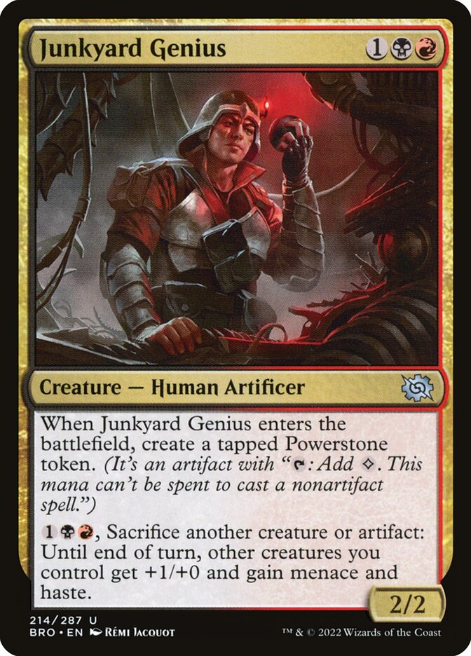 Card Scan of Junkyard Genius | BRO
