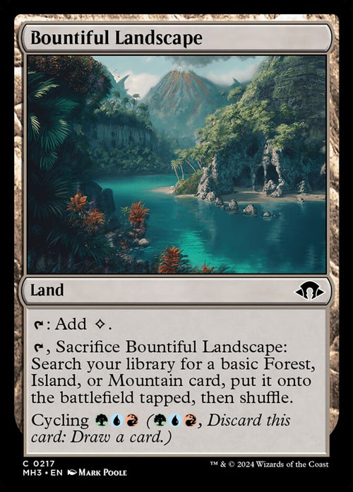 Card Scan of Bountiful Landscape | MH3
