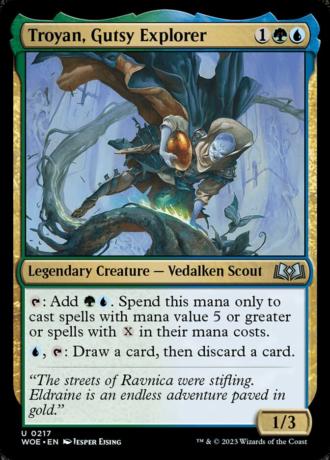 Card Scan of Troyan, Gutsy Explorer | WOE
