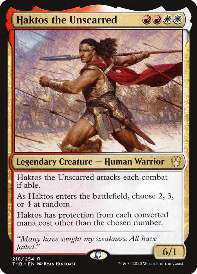 Card Scan of Haktos the Unscarred | THB