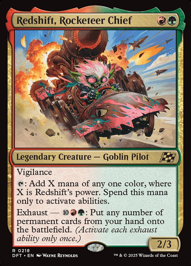 Card Scan of Redshift, Rocketeer Chief | DFT