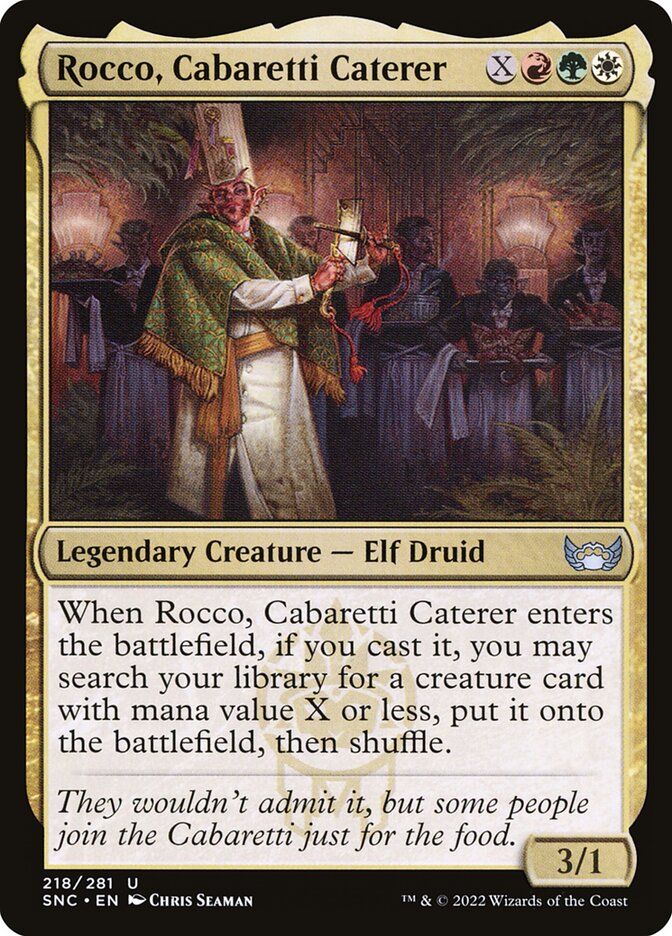 Rocco, Cabaretti Caterer | SNC (Foil) - Card Scan